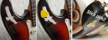 PH-240EG Inlay Stickers, Picks on Stickers "Pick Holder"-Eagle 2 sheets/pack