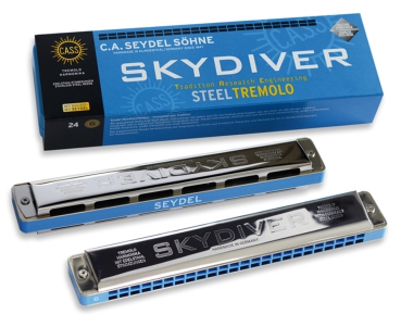 SEYDEL & Söhne SKYDIVER STEEL TREMOLO Mundharmonika 25480 in A