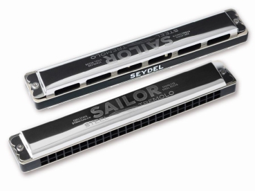 SEYDEL & Söhne Sailor Steel Tremolo Richter Mundharmonika - 26480 in D
