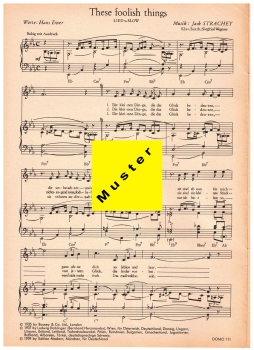 Schlager Bonbons Serie 3 - für Klavier - unverkäufliches Künstler-Exemplar