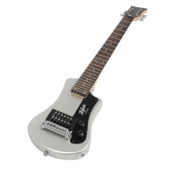 Höfner Shorty E-Gitarre - Metallic Silver inkl. GigBag