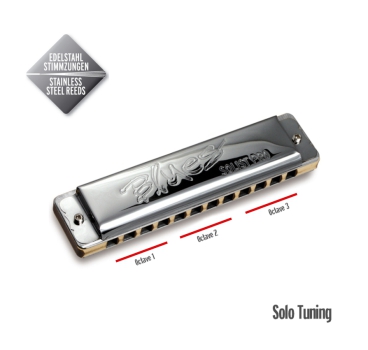 C.A. SEYDEL 11602 SOLIST PRO12 Steel Mundharmonika in C