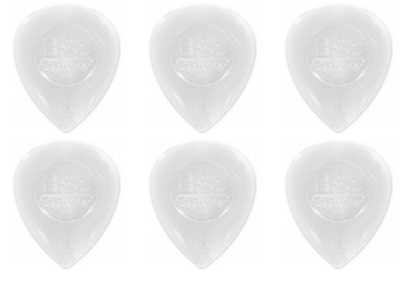 Dunlop 475 Big Stubby Picks 1,0mm klar 6 Stück