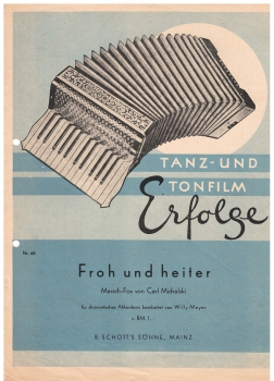 Tanz und Tonfilm Erfolge Nr. 68 für Akkordeon