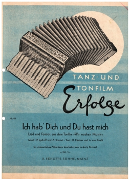 Tanz und Tonfilm Erfolge Nr. 64 für Akkordeon