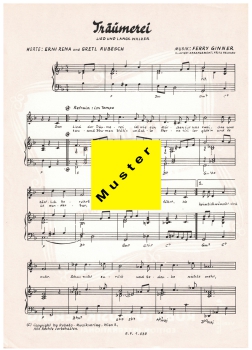 Träumerei - Noten für Klavier