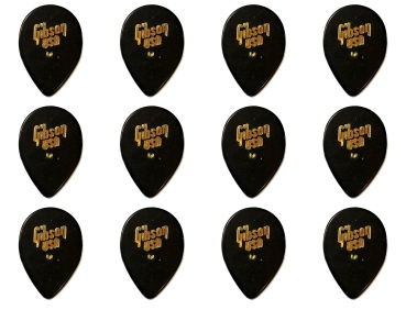 Gibson USA 358 Splash Teardrop Plektrum Vintage Medium 12 Stück