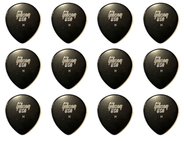 Gibson USA 358 Teardrop-Plektrum Vintage Heavy 12 Stück