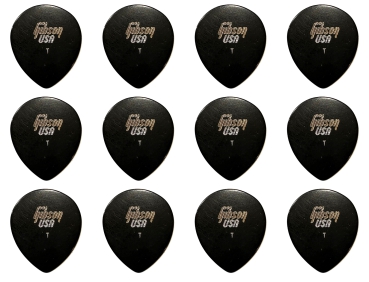 Gibson USA 358 Teardrop-Plektrum Vintage Thin 12 Stück