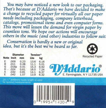 D´Addario XLS520 Super Light Gauge Saiten für E-Gitarre