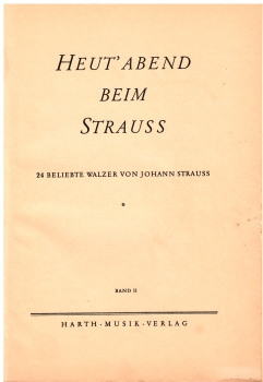 Heut´ Abend beim Strauß Band 2 für Klavier