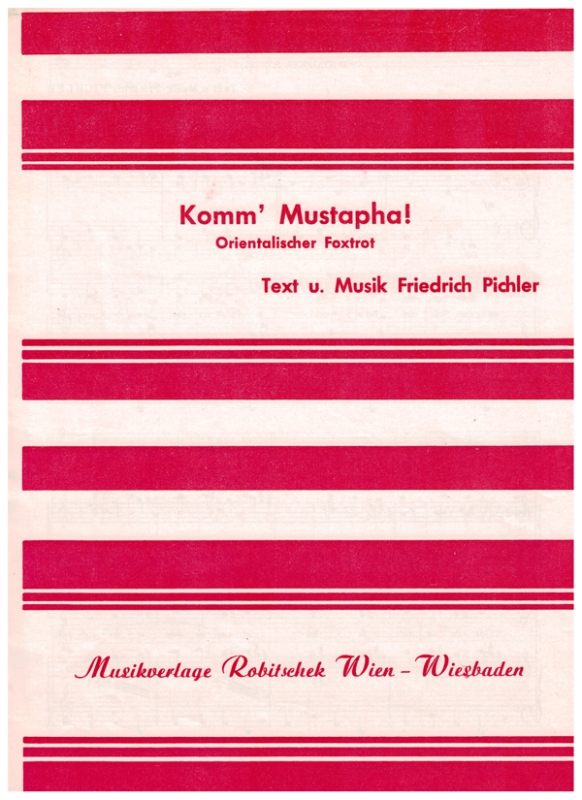 Komm´ Mustapha - Noten für Klavier