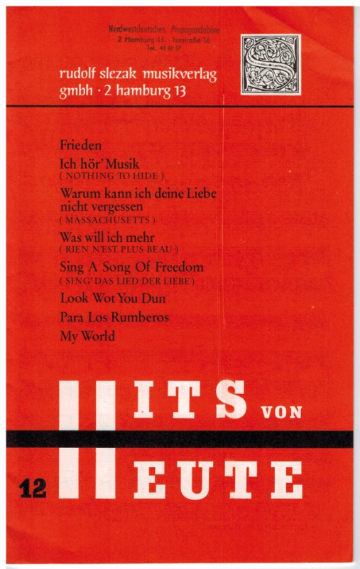 Hits von Heute für Klavier Nr. 12