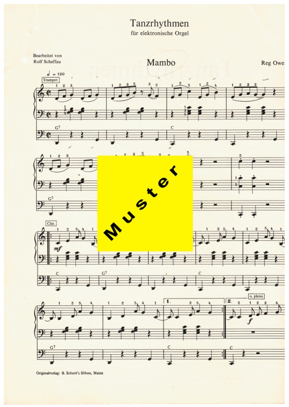 Tanzrhythmen Band II - für Orgel