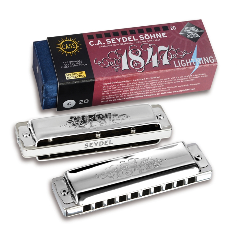 Seydel 1847 LIGHTNING Blues Mundharmonika 16601 – in LF