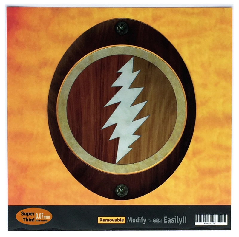 B-170GA-BT Inlay Stickers, Jerry Garcia (Grateful Dead) Lightning Bolt