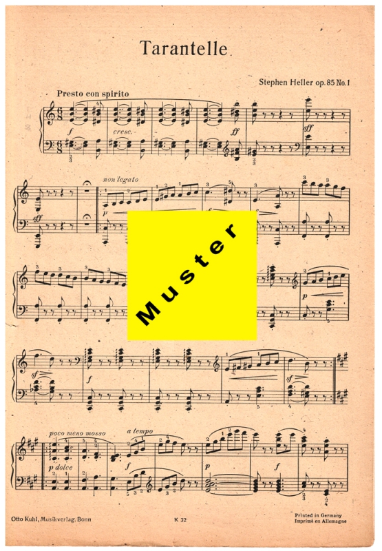 Heller zwei Tarantellen - für Klavier