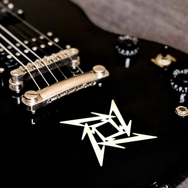 B-179NS-WT Inlay Stickers, Ninja Star / James Hetfield (Metallica)