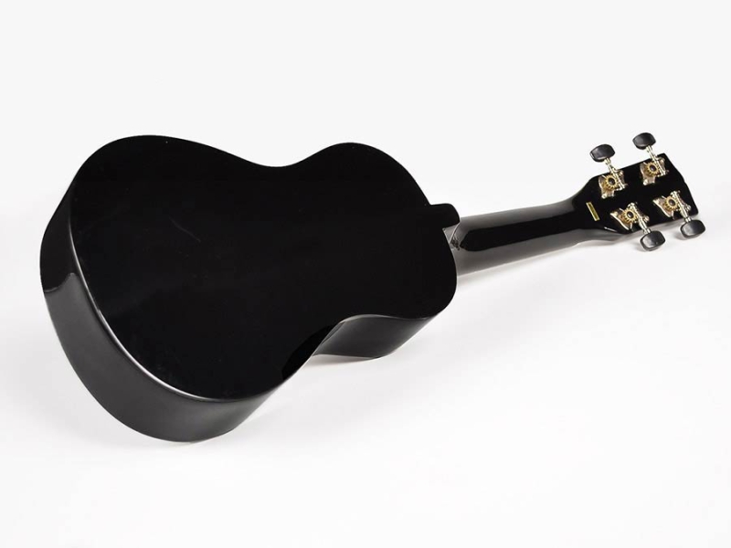 Korala UKS-30 BK Sopran-Ukelele schwarz inkl. Tasche