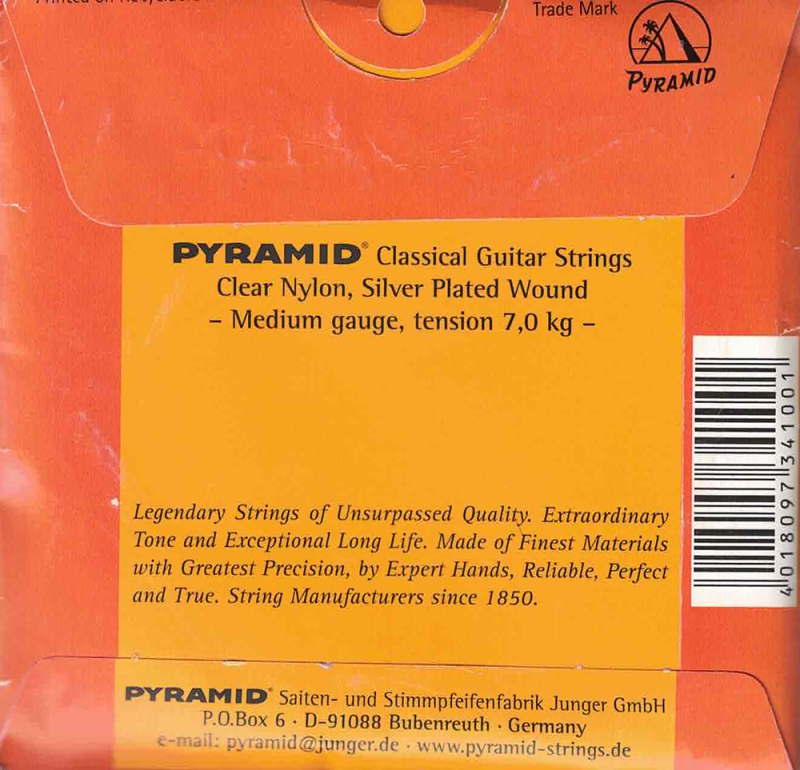 Pyramid 341 Saiten für Classic Gitarre Medium Tension
