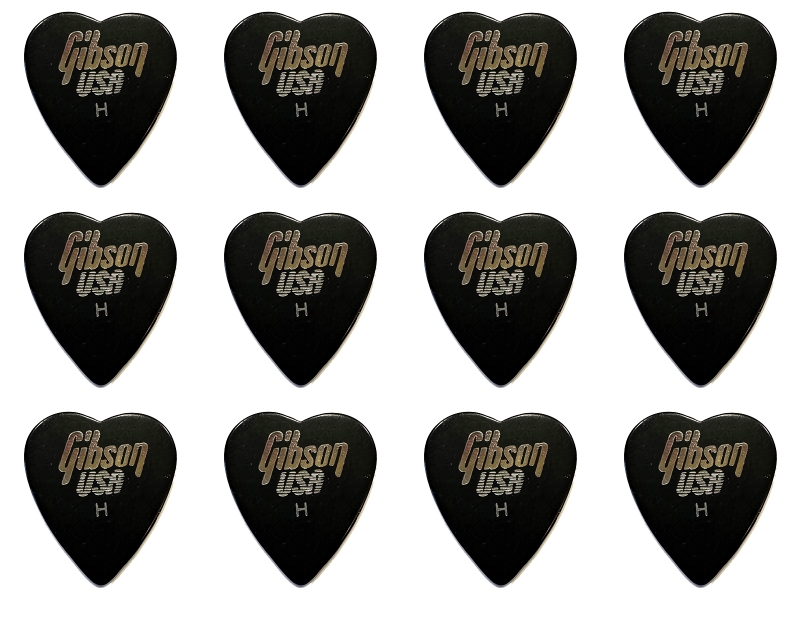 Gibson USA 351 Herz Standard Pick Plektrum Heavy 12 Stück