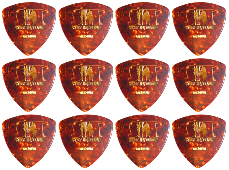 Stay in Tune 346 Shape Classic Celluloid Pick Medium Plektrum 12 Stück