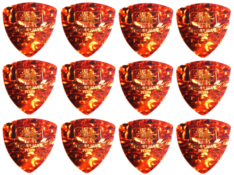 Stay in Tune 346 Shape Classic Celluloid Pick Thin Plektrum 12 Stück