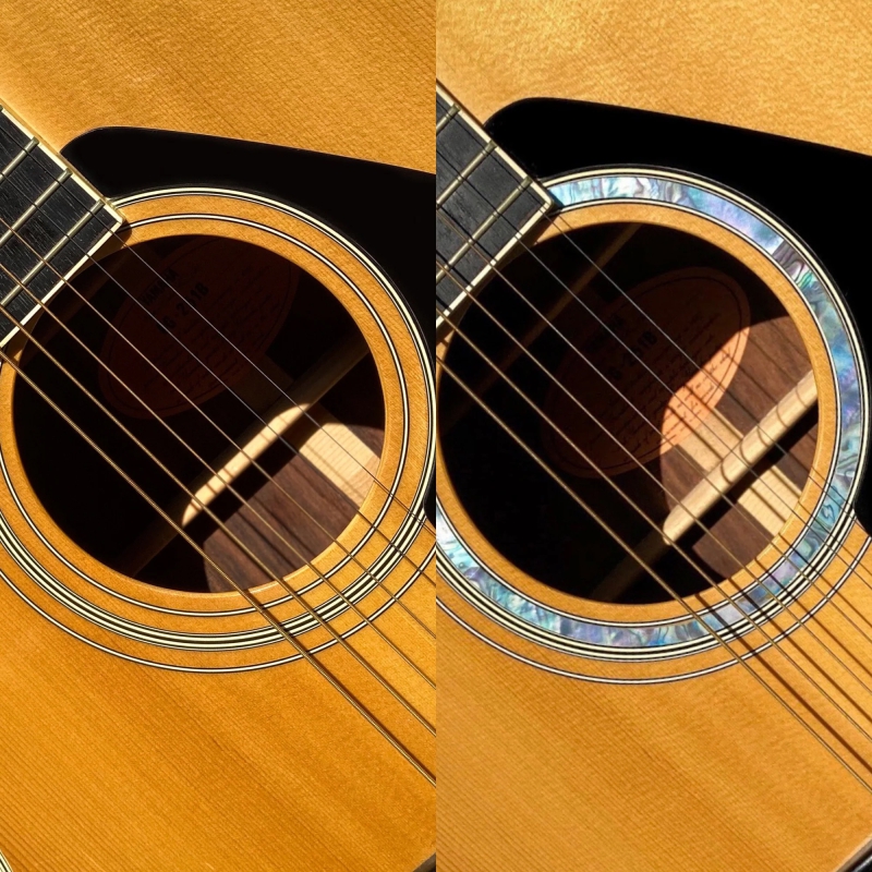 RS-244ST-MX Inlay Stickers, Rosette Stripes (Abalone-Mix) - Purfling for Guitars