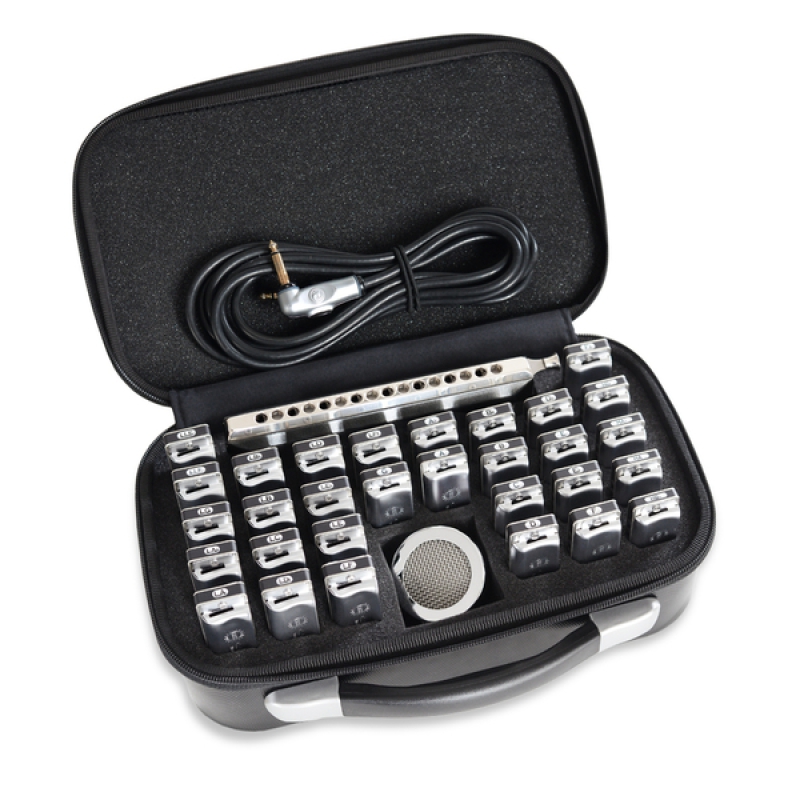 Seydel Kompaktes Blues Harmonica Case für 30 Instrumente und mehr - 930030