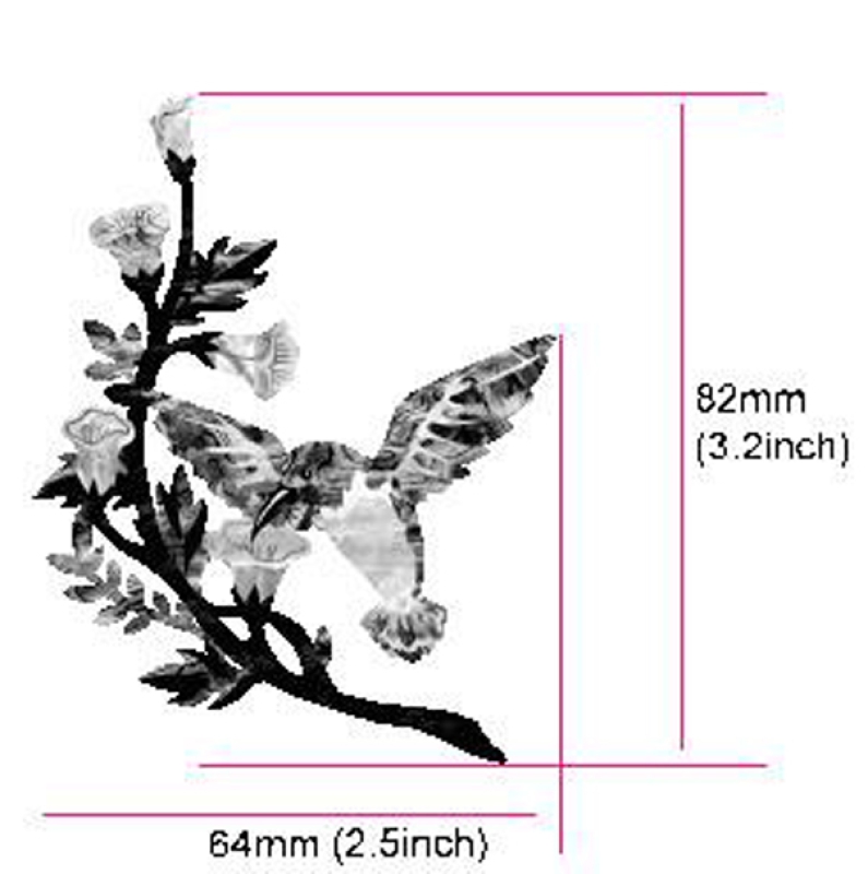 B-143HB-14 Inlay Stickers, Body - Humming Bird DX 1/4