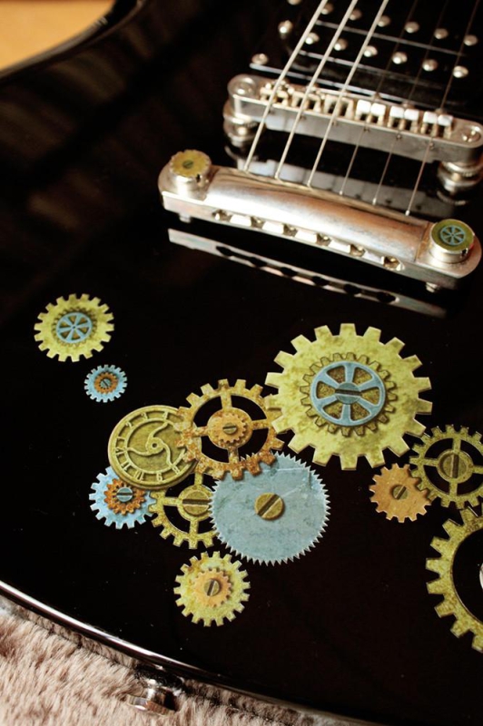 B-187ST-SET Inlay Stickers, Body-Steampunk Gear Inlay Set