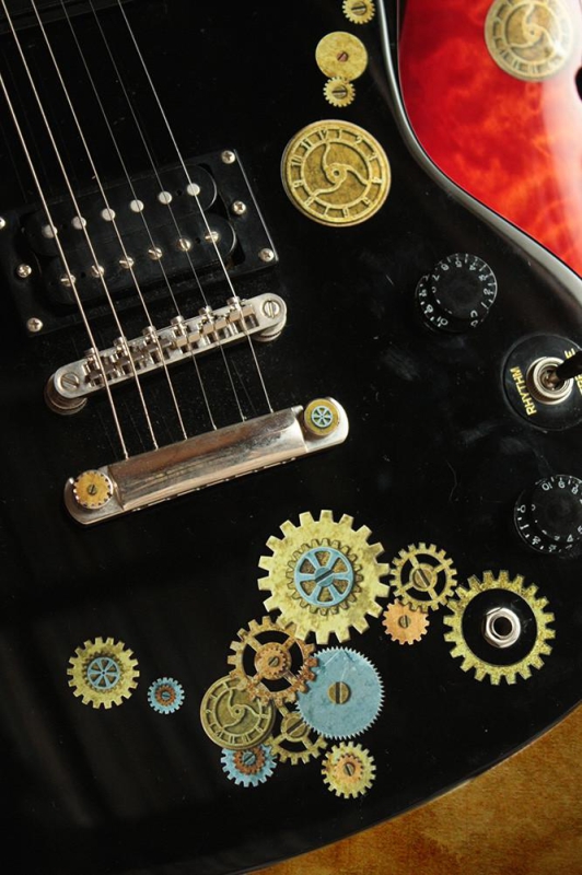 B-187ST-SET Inlay Stickers, Body-Steampunk Gear Inlay Set