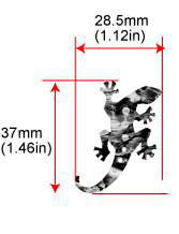 B-201LZ-BL Inlay Stickers, Body Lizard Decals (AB)