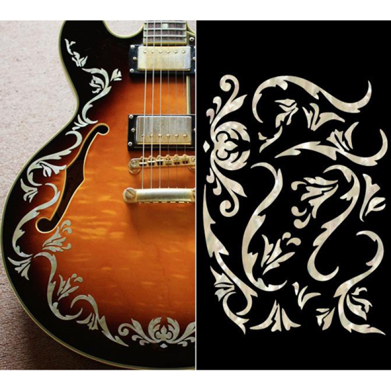 B-171CF-WT Inlay Stickers, Bob Weir's Cowboy Fancy Vine
