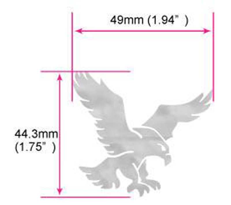 B-189GA-WT Inlay Stickers,Jerry Garcia's Eagle (White Pearl) (WS)