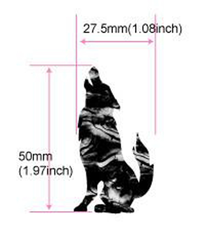 B-206WF-WT-N Inlay Stickers, Body-S-Wolf (WS)