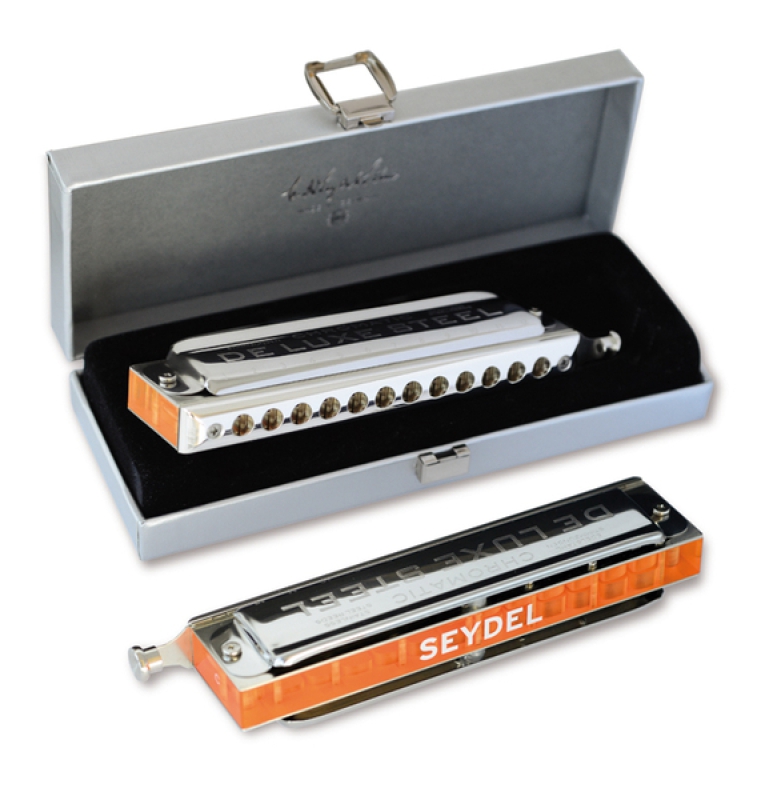 SEYDEL & Söhne Chromatic DE LUXE STEEL Irish Stimmung Mundharmonika 54485 in G