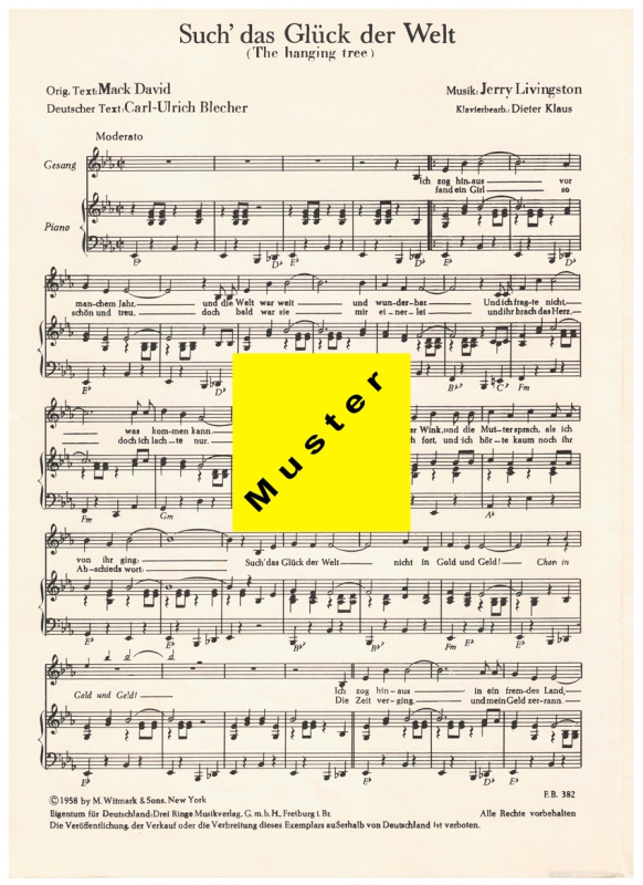 Such das Glück der Welt - Noten und Text
