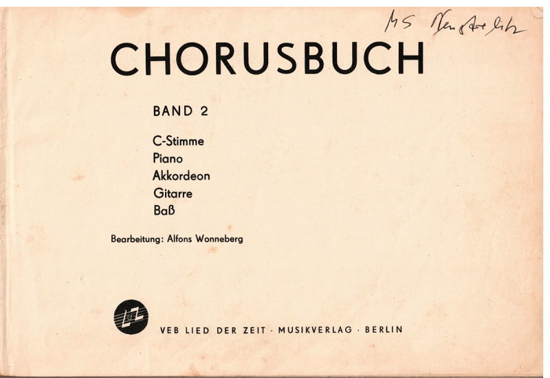 Chorusbuch - für Akkordeon, Piano, Gitarre und Bass
