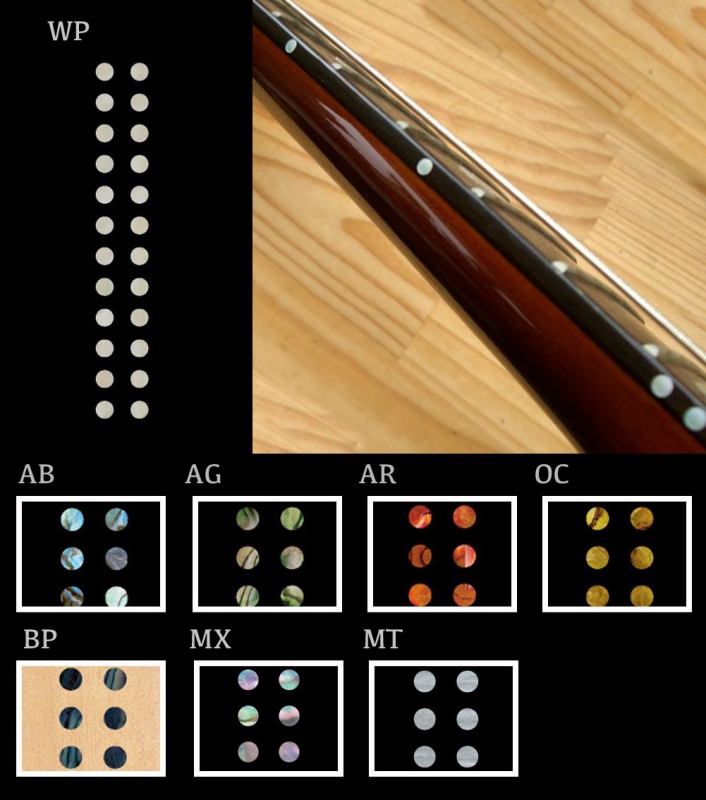 F-086SD-BP Inlay Stickers, Smal CustumDots 1/8 (BP)