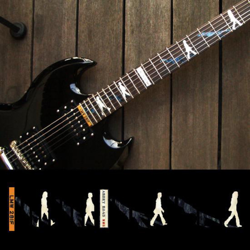 F-033AR Inlay Stickers, Fret Mark-Abbey Road /Beatles Fretboard