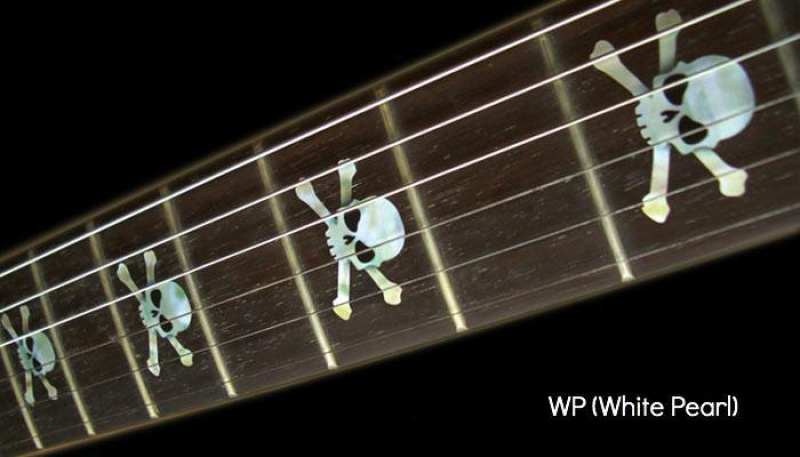 F-067SK-WT Inlay Stickers, Fret Mark-Skull (WS)