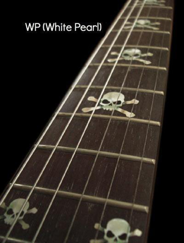 F-067SK-WT Inlay Stickers, Fret Mark-Skull (WS)