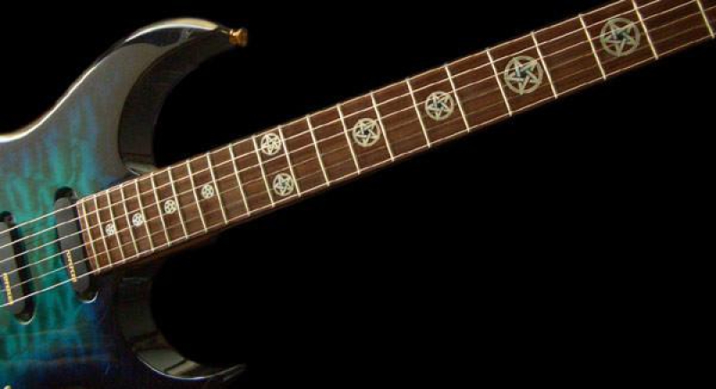 F-080PG-WT Inlay Stickers, Fret Mark-Pentagramm (WS)