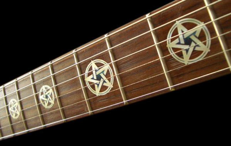 F-080PG-WT Inlay Stickers, Fret Mark-Pentagramm (WS)