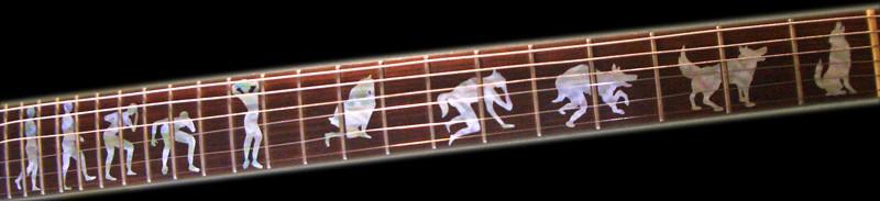 FT-077WO-WT Inlay Stickers, Fret Mark - Werewolf