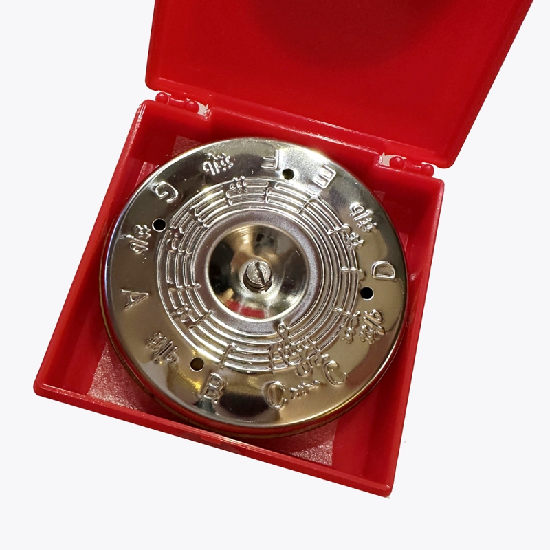 Stimmpfeife F. Santna chromatisch auch Pitch Pipe 13 Töne volle Oktave mit Etui