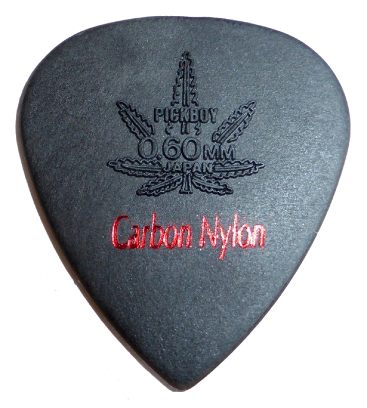 Pickboy Modulous GP33R-060/S, 0,60mm Plektren Carbon Graphite, 12 Stück
