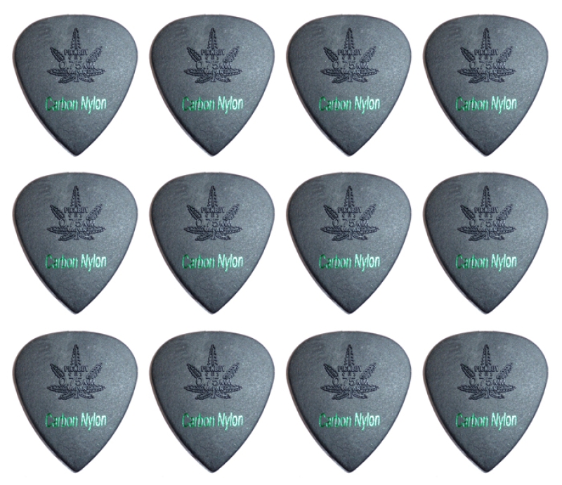Pickboy Modulous GP33R-075/S, 0,75mm Plektren Carbon Graphite, 12 Stück