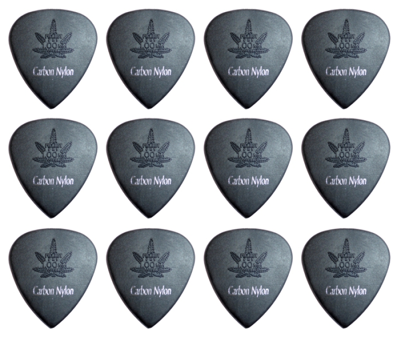 Pickboy Modulous GP33R-100/S, 1,00mm Plektren Carbon Graphite, 12 Stück